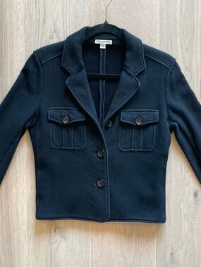 James Perse Cotton Blazer Knit Jacket Size 2